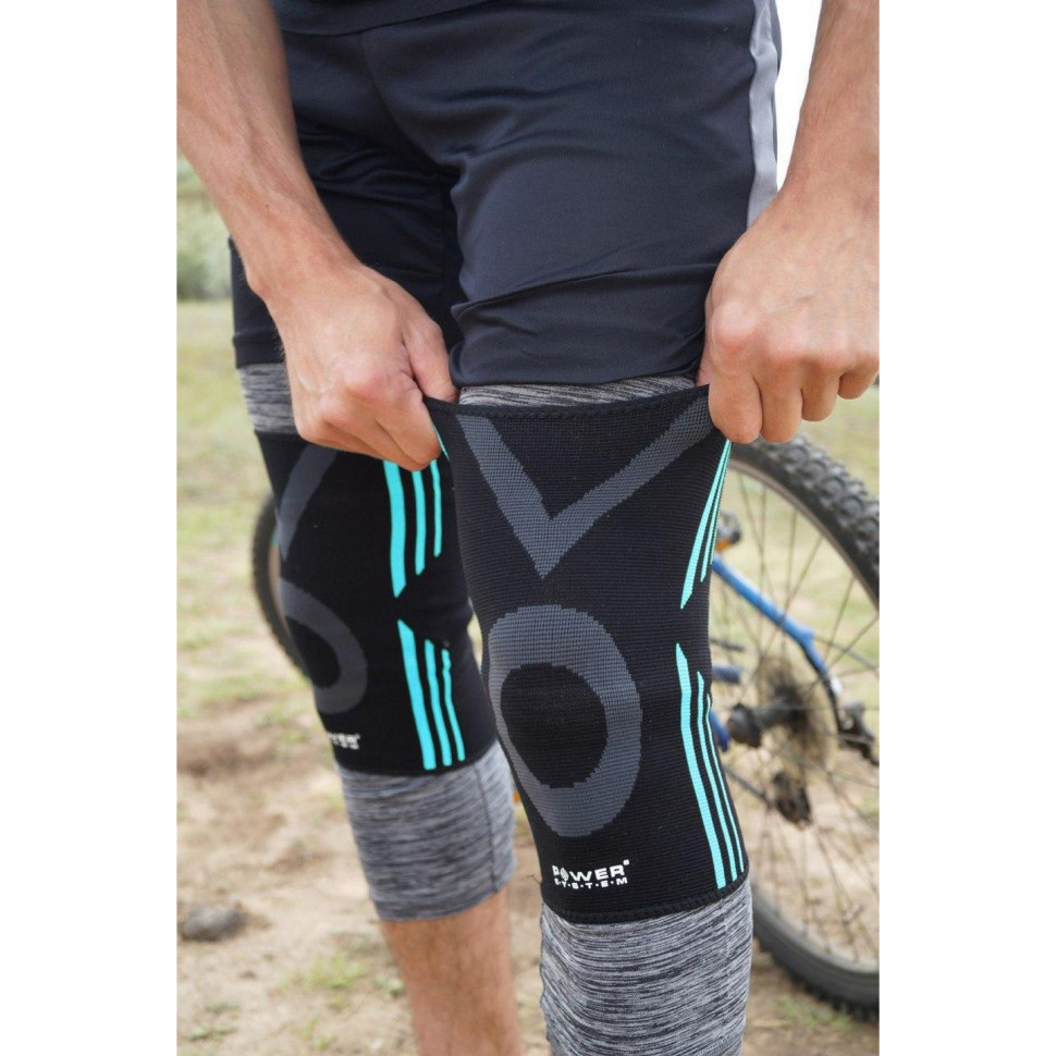 Наколенники Knee Support Evo Power System PS-6021_XL_Black-Blue, (пара) XL