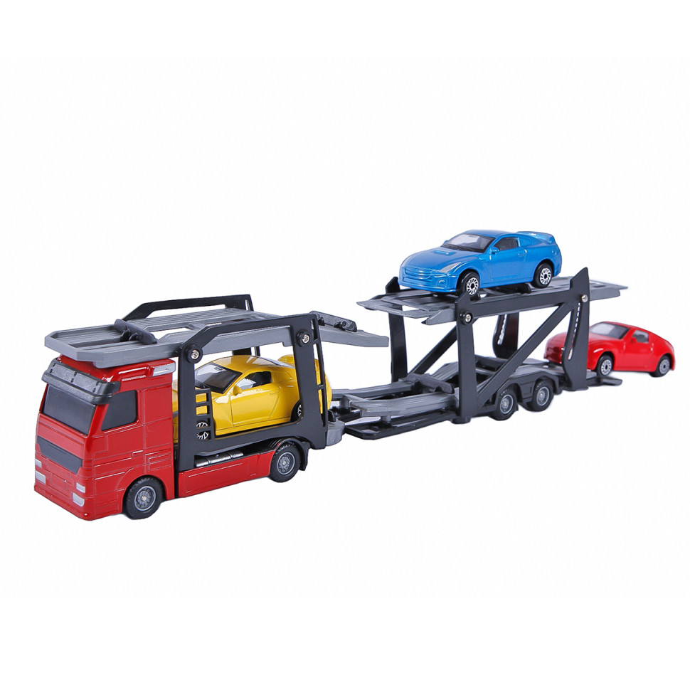 Ігровий набір Автоперевізник TechnoDrive 541756.270, 3 машини, 1:60