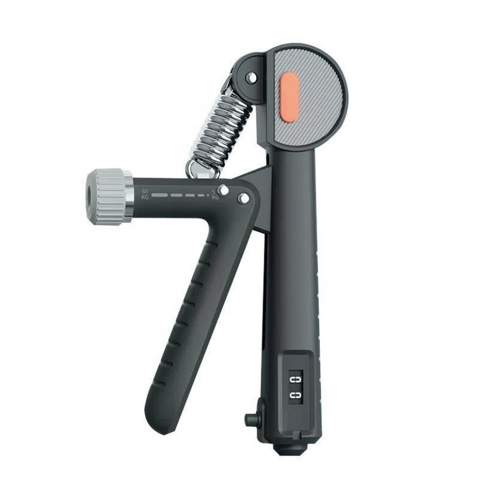 Эспандер кистевой со счетчиком PP-4401 PowerPlay PP_4401_Black 10-60 кг, с регулируемой нагрузкой 