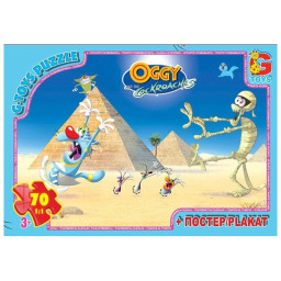 Детский пазл "Огги и кукарачи" G-Toys OG03 постер, 70 элементов Детский пазл "Огги и кукарачи" G-Toys OG03 постер, 70 элементов