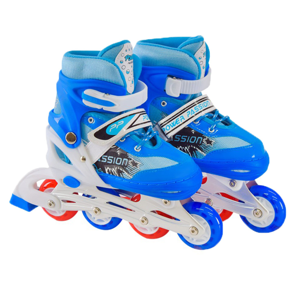 Дитячі ролики Bambi RL2406(Blue) колеса що світяться, синій, L (39-42)
