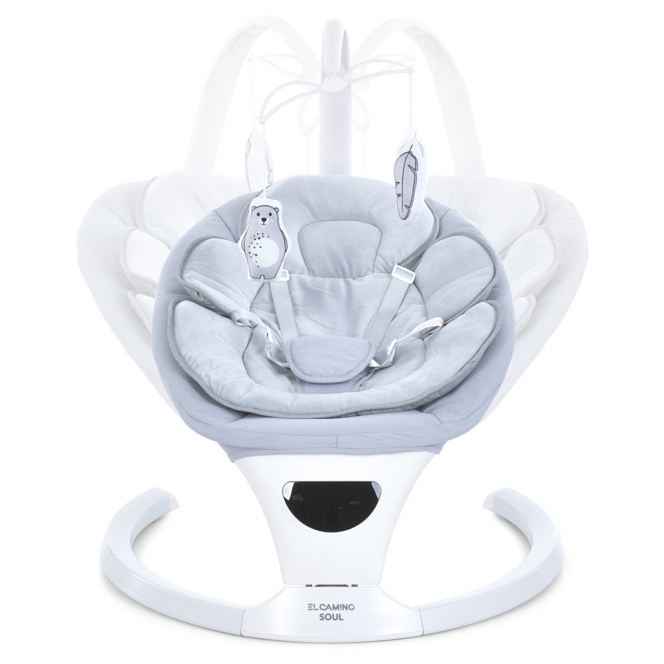 Заколисуючий центр-шезлонг SOUL Bambi ME 1175 Light Gray