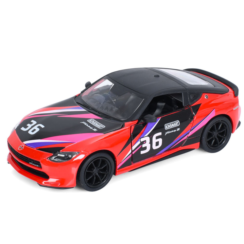 Машинка інерційна 2023 Nissan Fairlady Z Kinsmart KT5443WF(Red) 1:36, 12 см, відчиняються двері
