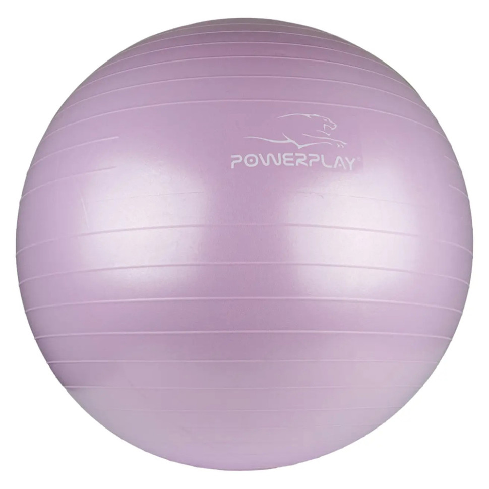 М'яч для фітнесу PowerPlay PP_4001_65_Lilac, Ліловий, насос