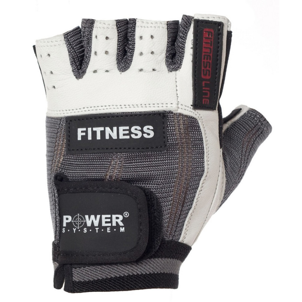 Рукавички для фітнесу Fitness Power System PS-2300_XL_Grey-White, XS 17 см