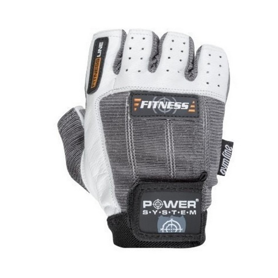 Рукавички для фітнесу Fitness Power System PS-2300_XL_Grey-White, XS 17 см