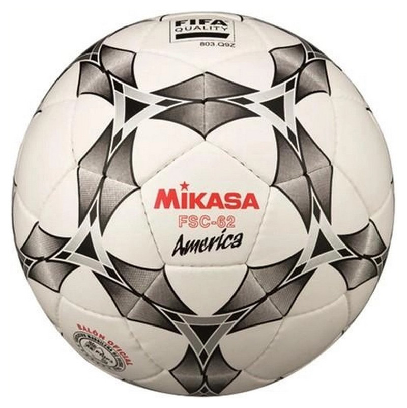 Мяч футзальный Mikasa FSC62AMERICA, серо-белый № 4