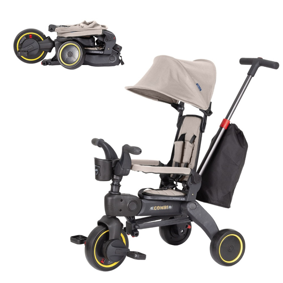 Дитячий триколісний велосипед COMBI Tilly T-392 BEIGE, бежевий