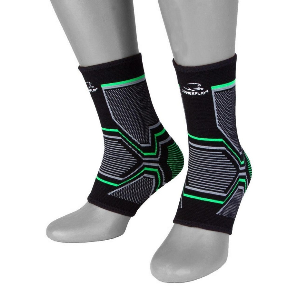 Бандажи на голеностоп PowerPlay PP_4100_S/M_Black, S/M