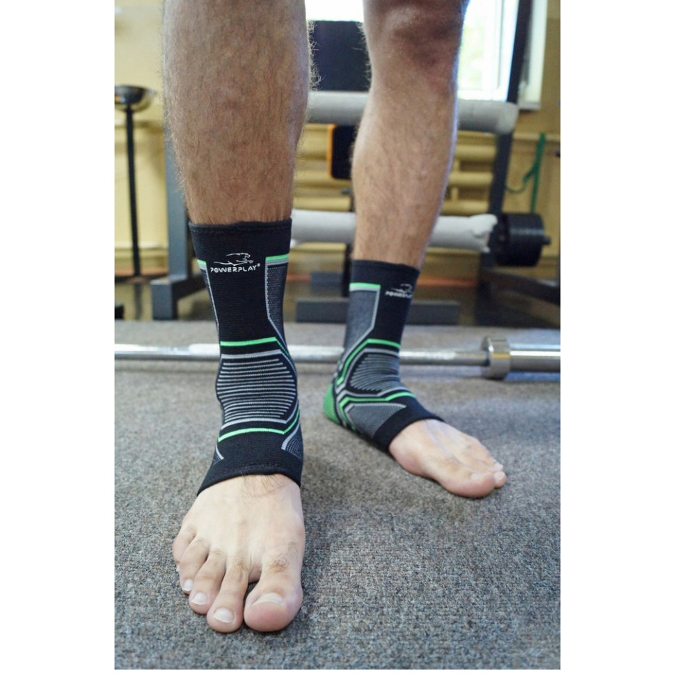 Бандажи на голеностоп PowerPlay PP_4100_S/M_Black, S/M