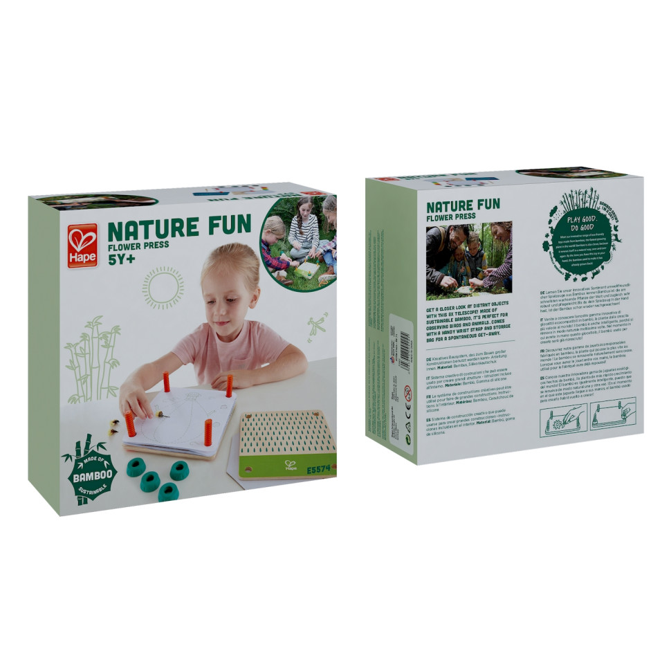Прес для квітів Гербарій із фарбами Hape E5574 Nature Fun