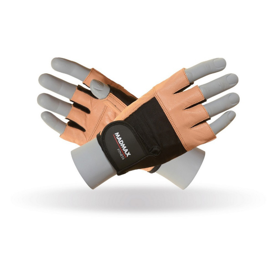 Перчатки для фитнеса Fitness MadMax MFG-444-Brown_M, M