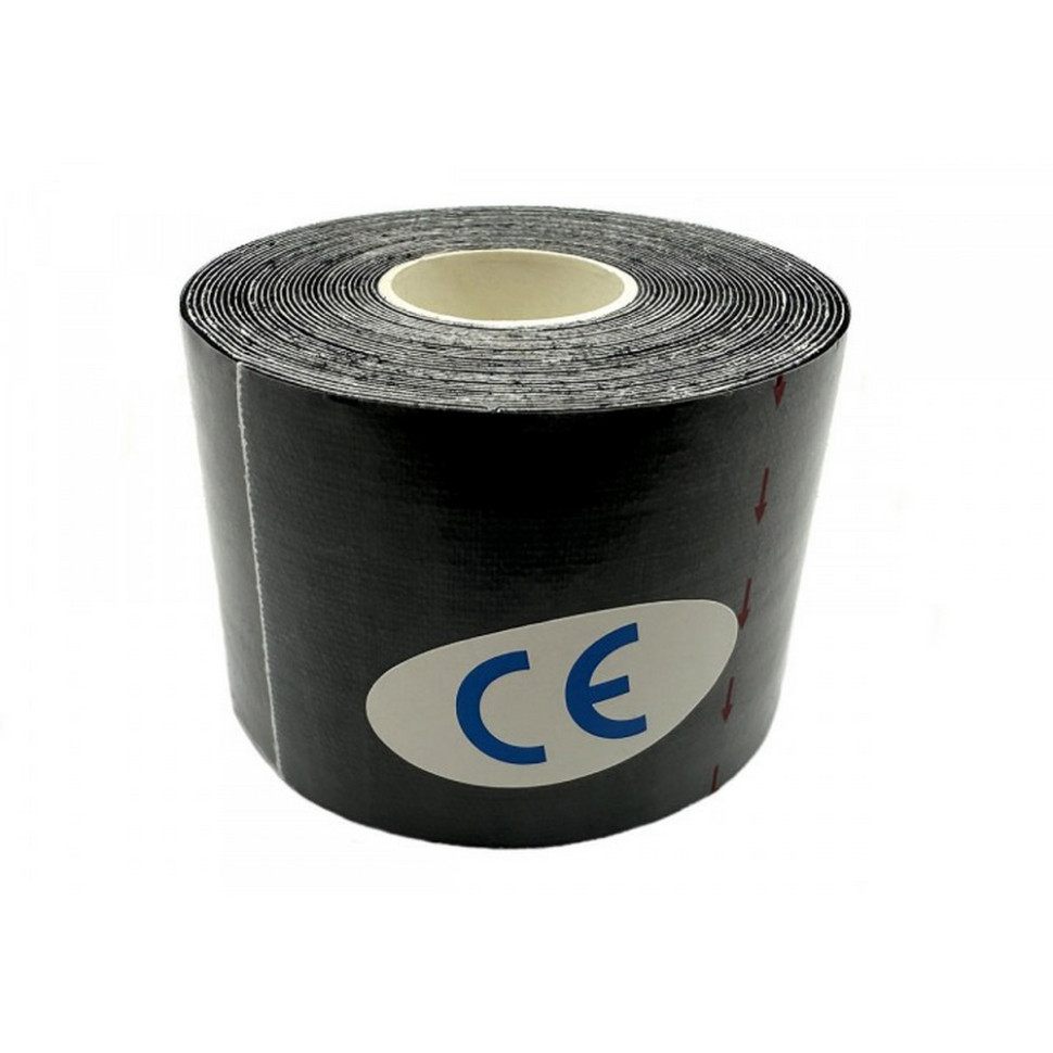 Кинезиологический тейп Kinesio EasyFit EF-2080-BK, черный