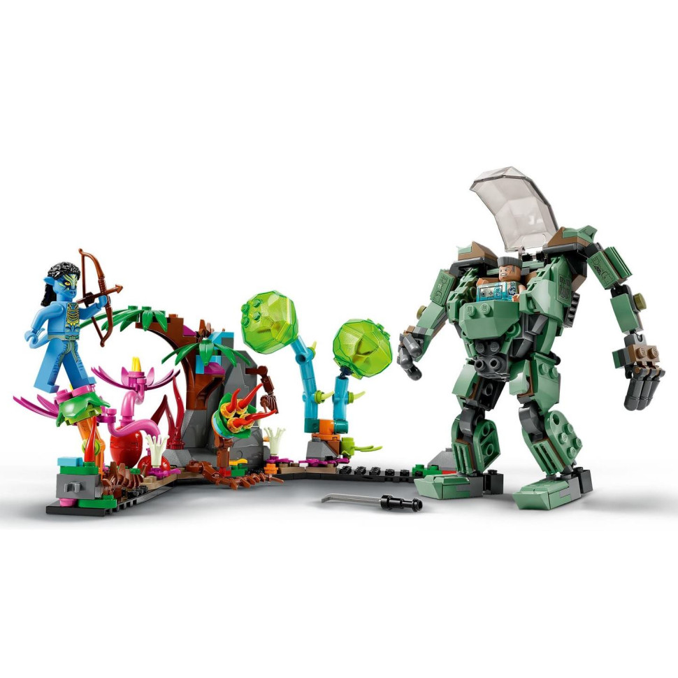 Конструктор LEGO Avatar Нейтири и Танатор против Куаритча в скафандре УМП 75571