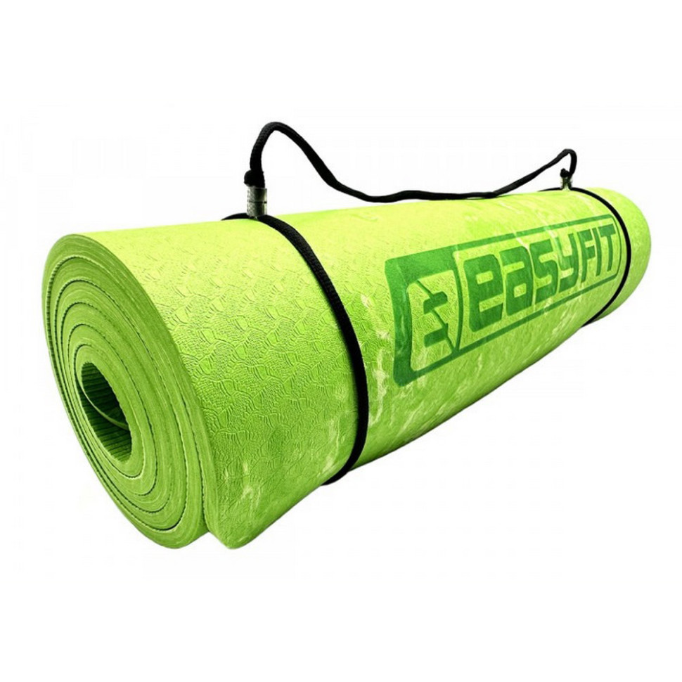 Килимок для йоги та фітнесу PER Premium Mat EasyFit EF-1930-1-E-G 8 мм + Чохол салатовий
