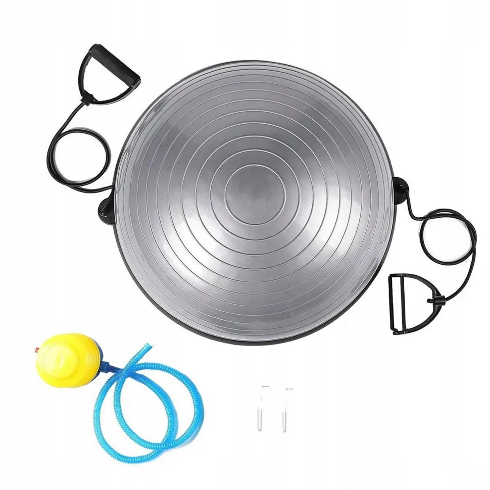 Балансувальна платформа Bosu Ball Springos BT0002, 57 см, Silver
