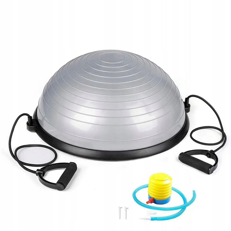 Балансувальна платформа Bosu Ball Springos BT0002, 57 см, Silver