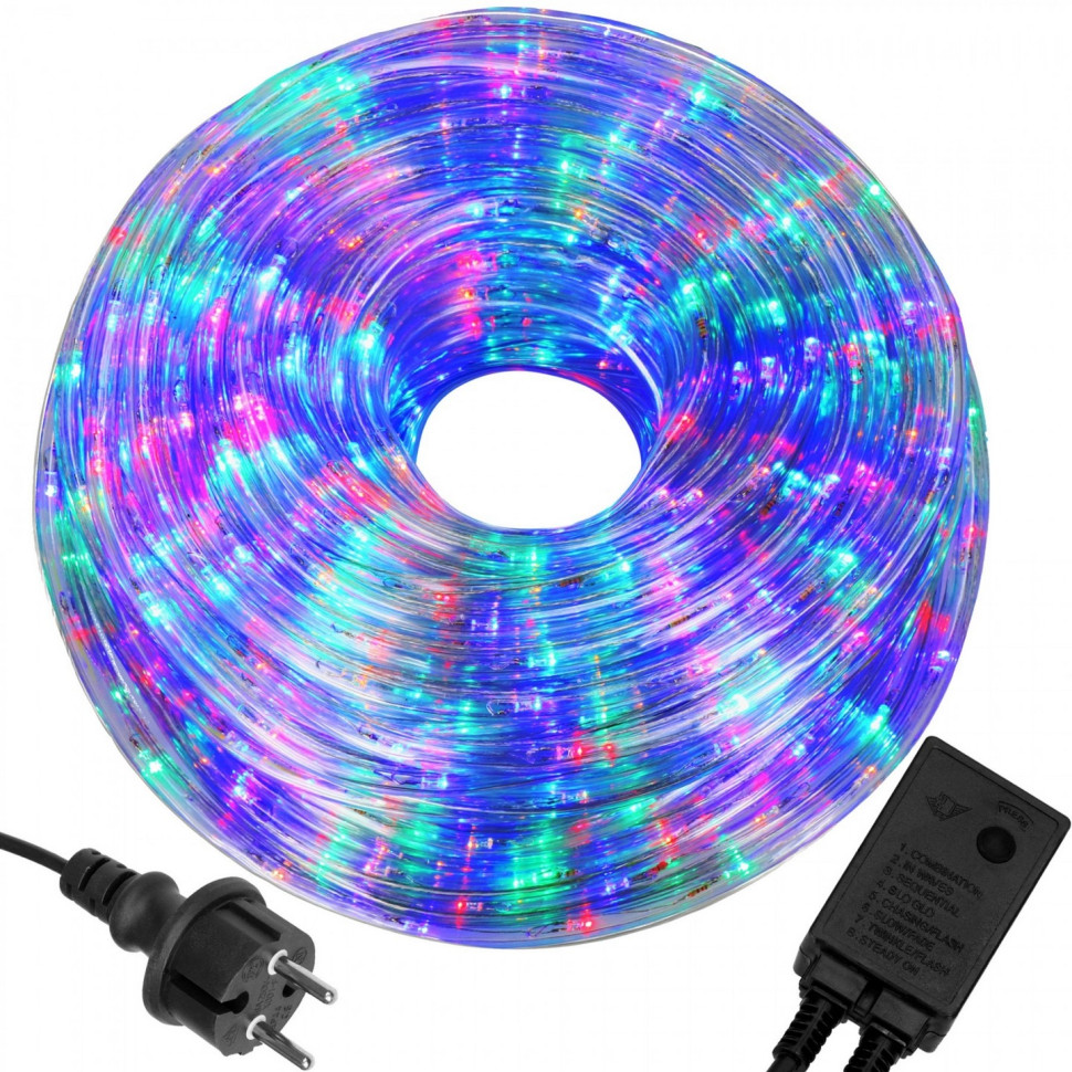 Гирлянда дюралайт уличная Rope Lights Springos CL1209, 30 м 720 LED, Mix