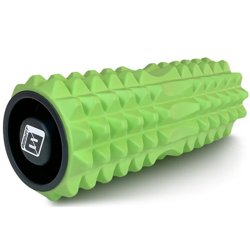 Масажний ролик Grid Rolle 1.2 EasyFitr EF-2022a-GN 33 см, із заглушками з двох сторін, салатовий