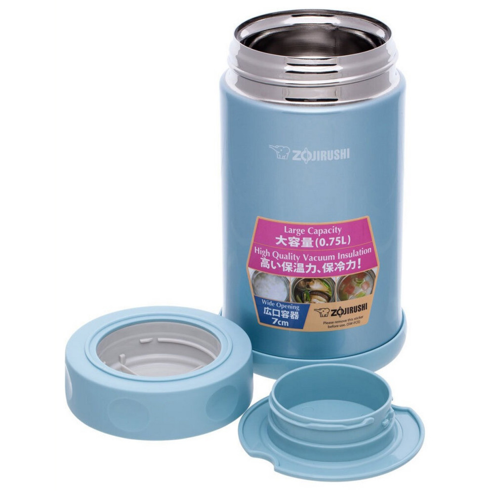 Харчовий термоконтейнер Zojirushi SW-FCE75AB 0,75 л, блакитний