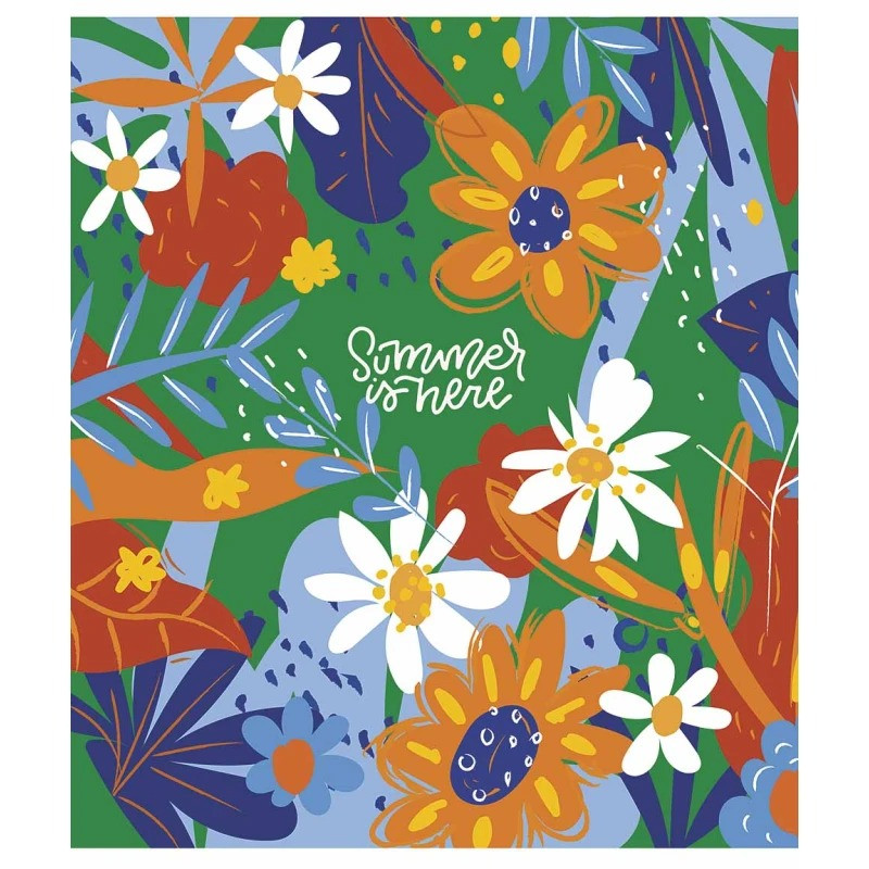 Тетрадь общая «Summer is Here» Школярик 080-3225K-2 в клеточку, 80 листов