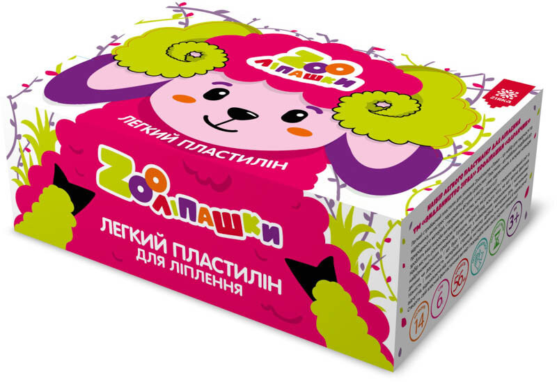 Пластилин лёгкий ZOOлипашки шоу-бокс 
