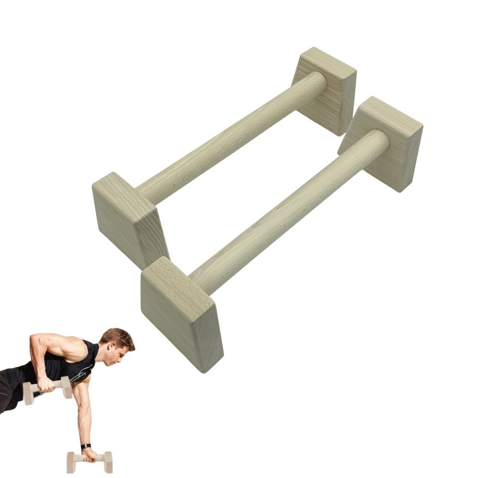 Паралетси, упори для віджимання дерев'яні Wood Gym Push Up Newt NE-WD-40 з бука 40 см 2 шт