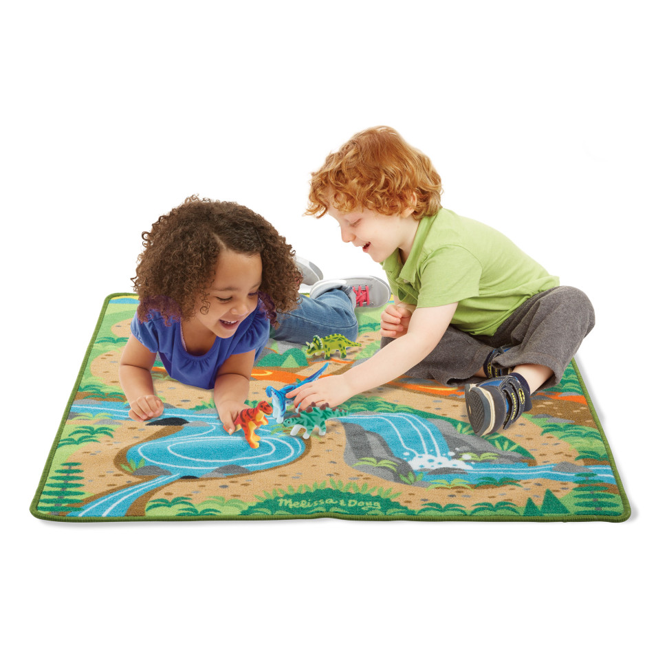 Ігровий килимок з динозаврами Melissa&Doug MD19427 розмір килимка 1 м х 0,9 м