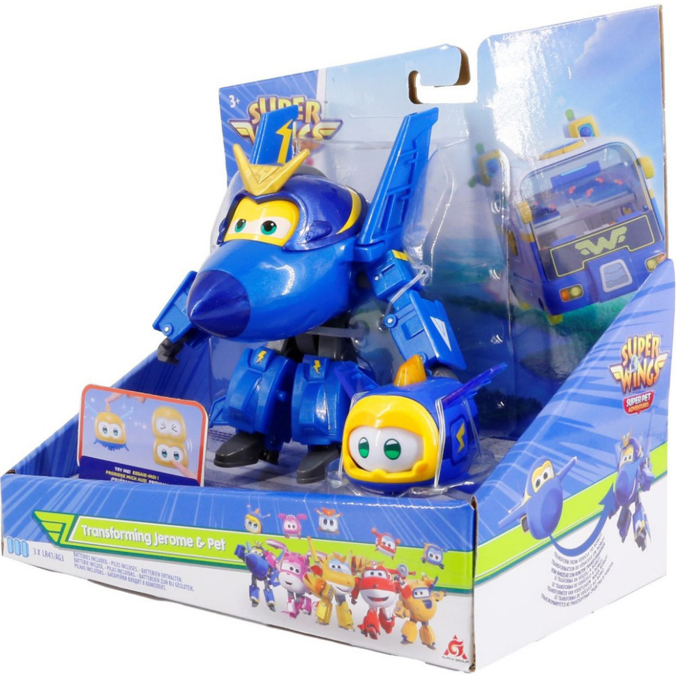 Ігровий набір Transforming Джером і улюбленець (Jerome & Pet) Super Wings EU770443