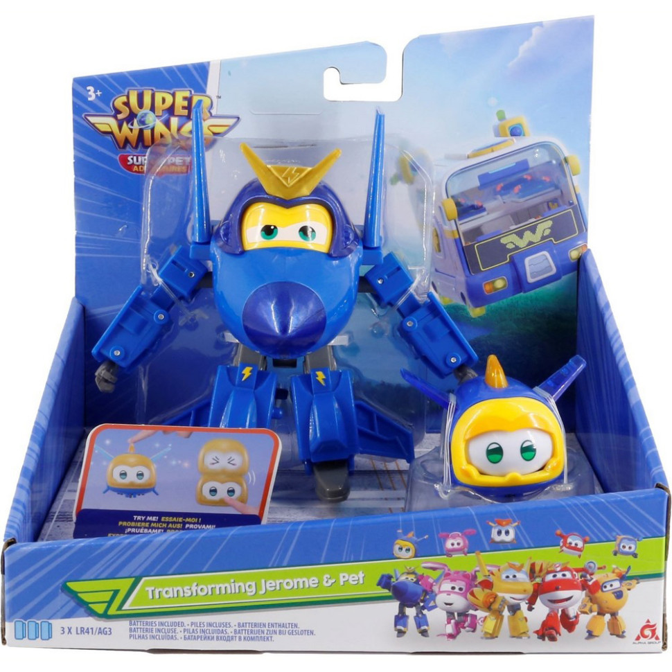 Ігровий набір Transforming Джером і улюбленець (Jerome & Pet) Super Wings EU770443