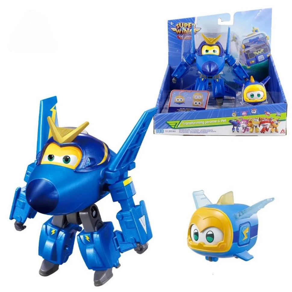 Ігровий набір Transforming Джером і улюбленець (Jerome & Pet) Super Wings EU770443
