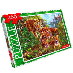 Пазл класичний "Тигри" Danko Toys C260-13-02, 260 елементів