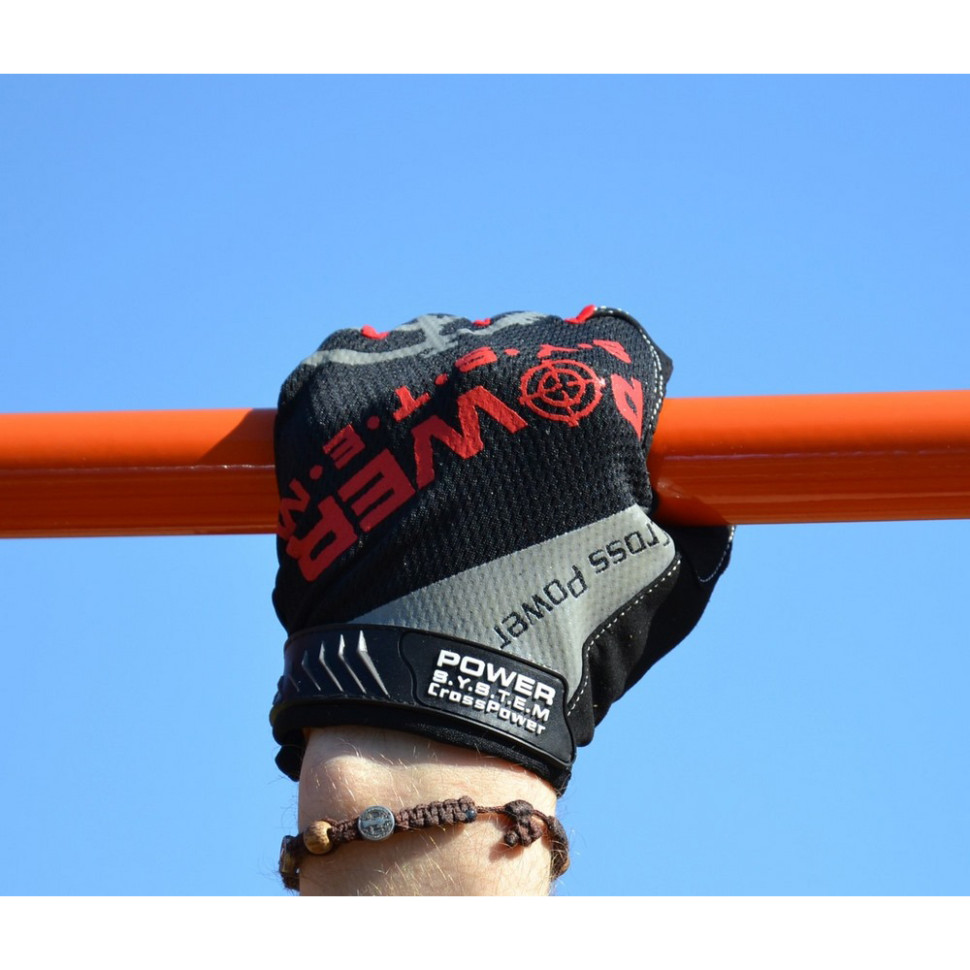 Перчатки для кроссфита с длинным пальцем Cross Power Power PS-2860_S_Black-red, S