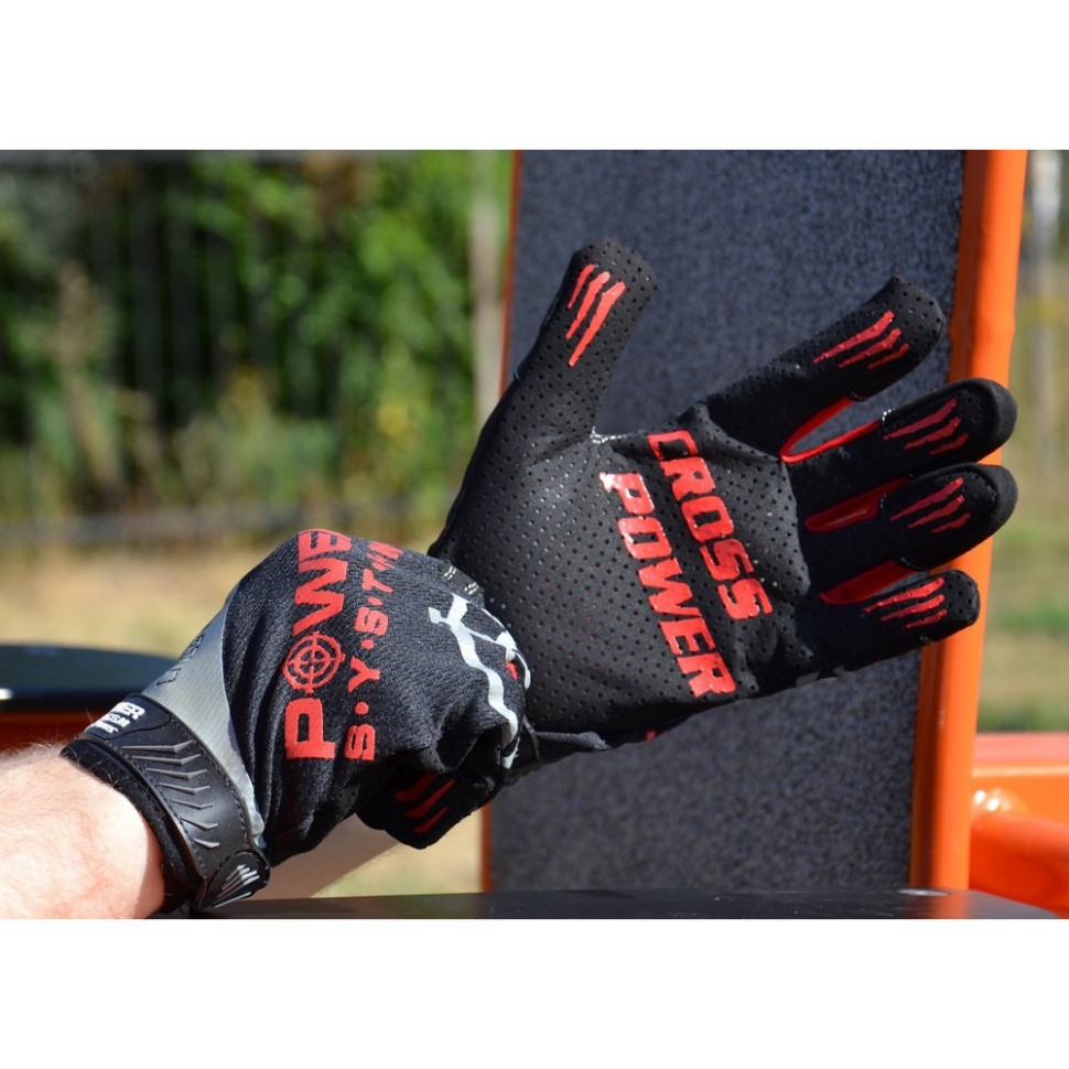 Перчатки для кроссфита с длинным пальцем Cross Power Power PS-2860_S_Black-red, S