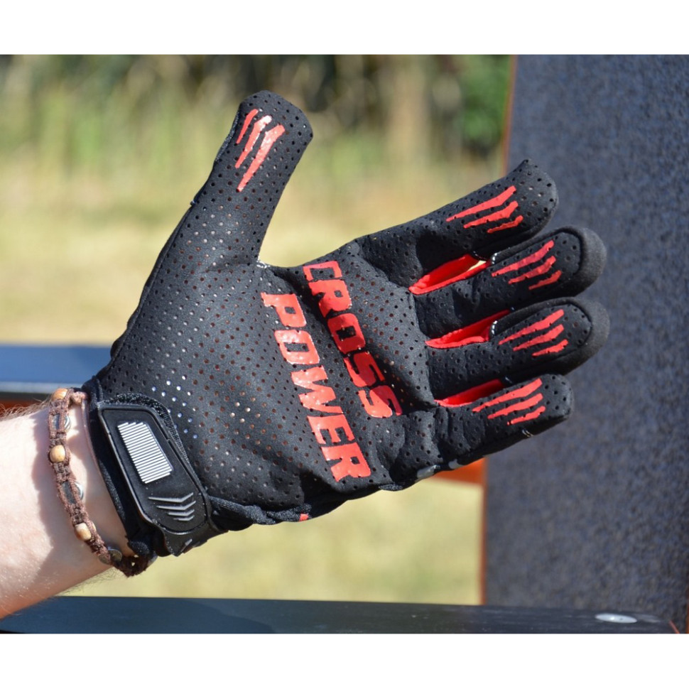 Перчатки для кроссфита с длинным пальцем Cross Power Power PS-2860_S_Black-red, S
