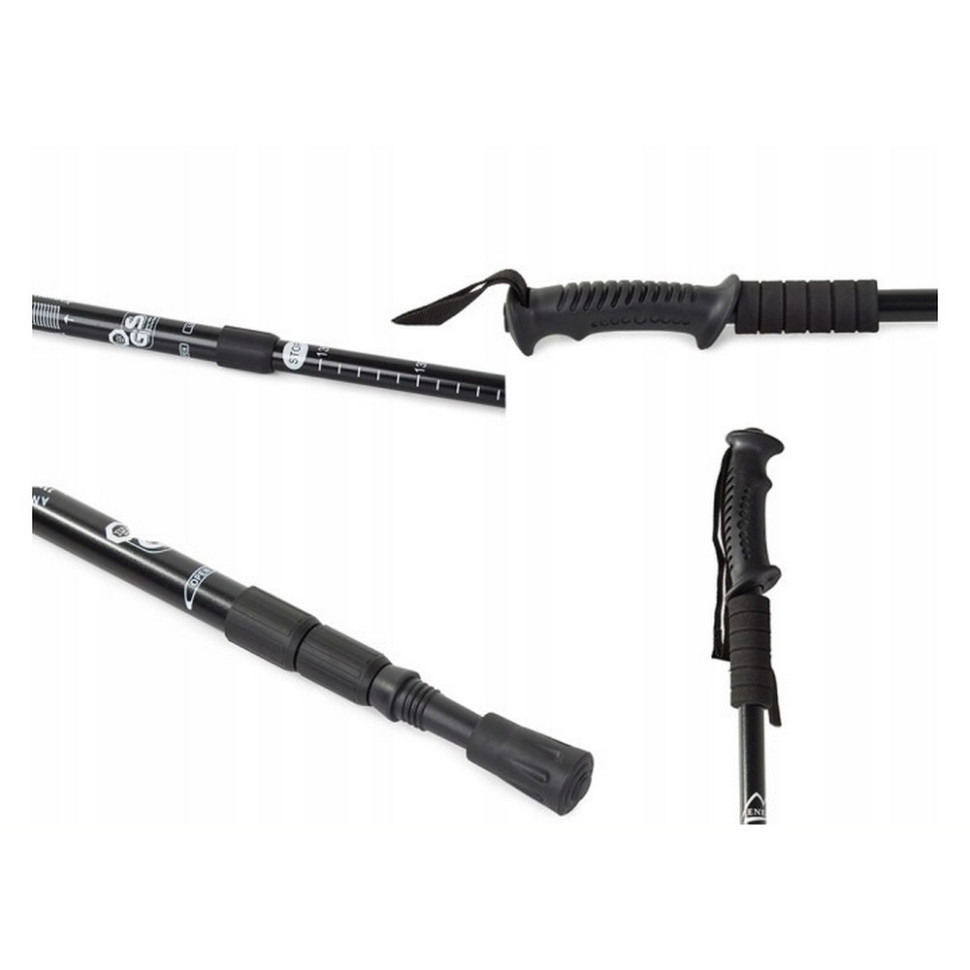 Палиця для скандинавської ходьби Energia EasyFit EF-3924-BK, чорна