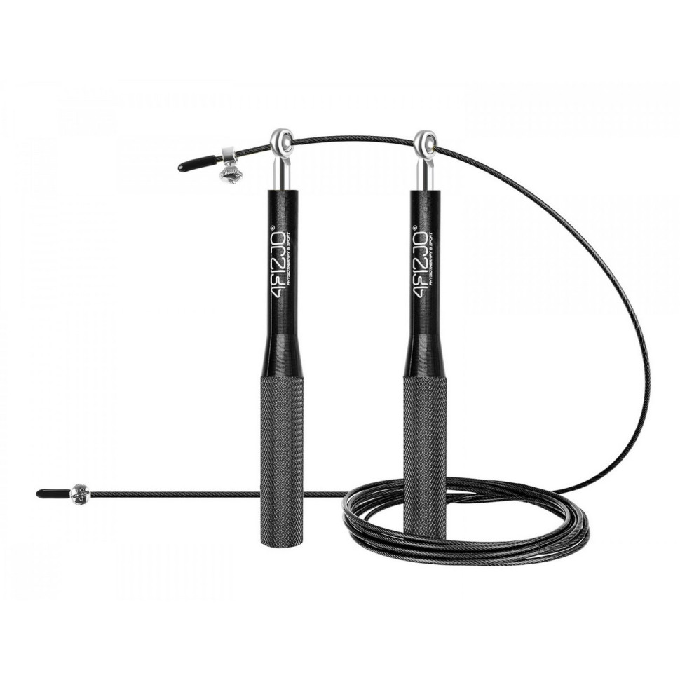 Скакалка скоростная для кросфита Speed Rope 4FIZJO 4FJ1158 Black