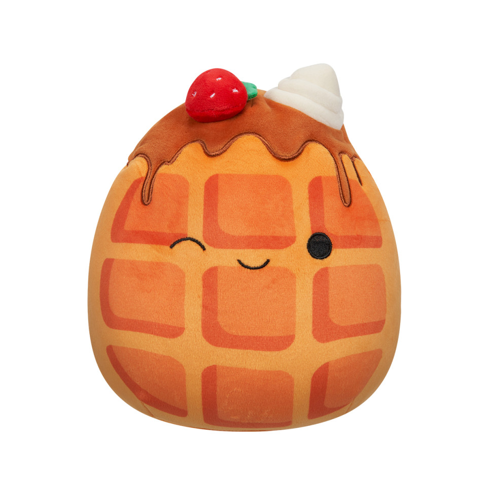 Мягкая игрушка Вафелька Вивер с клубничкой Squishmallows SQCR05376, 19 см
