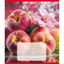 Тетрадь ученическая "Фрукты" Leader 036-580143L-1 в линию, 36 листов Тетрадь ученическая "Фрукты" Leader 036-580143L-1 в линию, 36 листов