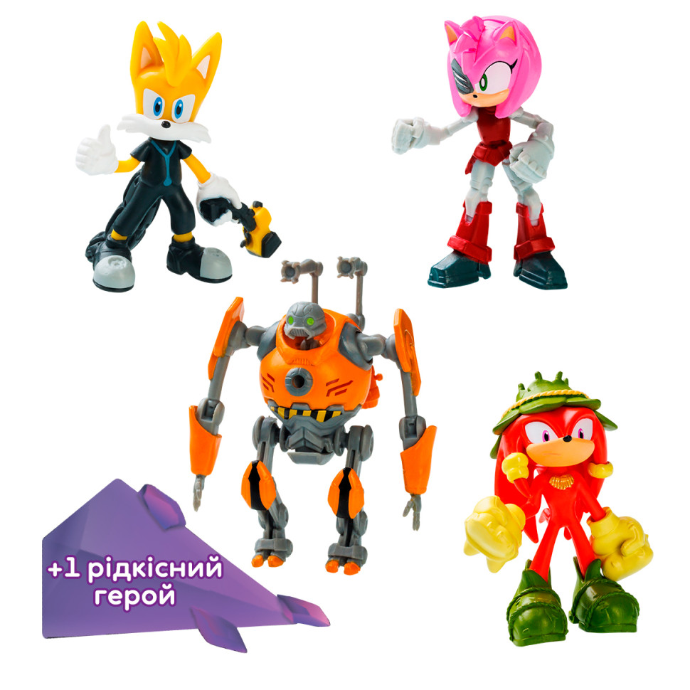 Набор игровых фигурок Приключения Тэйзла SONIC PRIME SON2040A 5 фигурок, 6,5 см