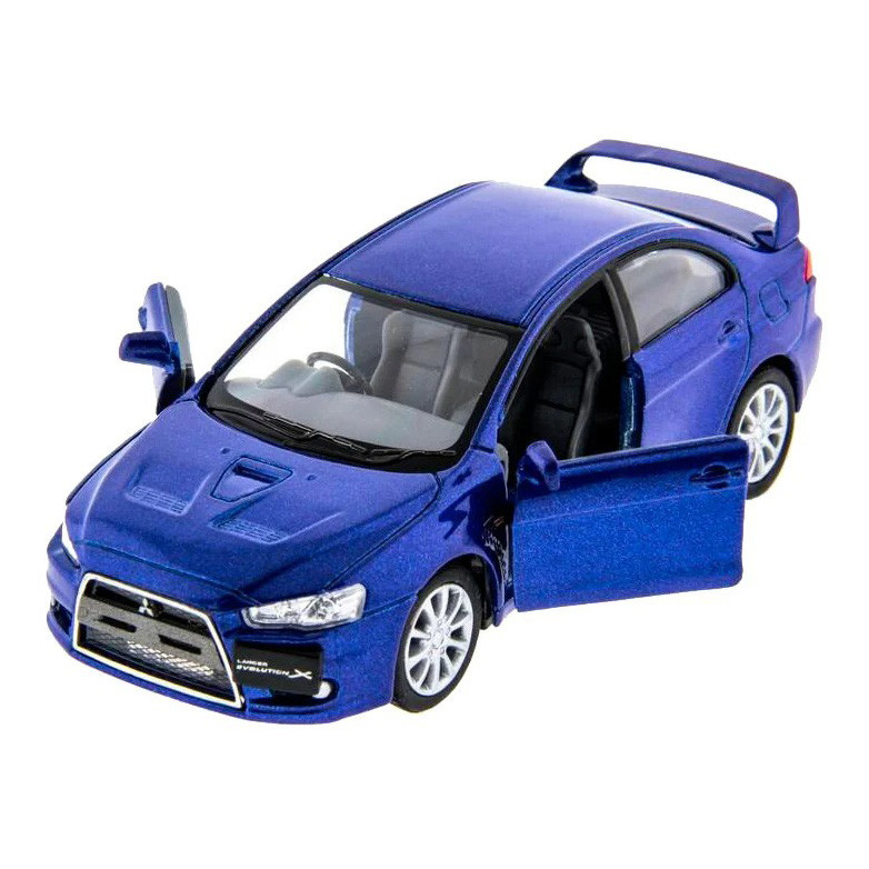 Автомодель легковая MITSUBISHI LANCER EVOLUTION Kinsmart KT5329W инерционная, масштаб 1:36