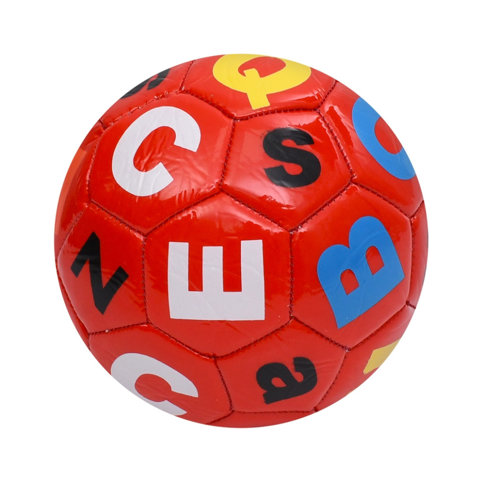 Мяч футбольный Alphabet Bambi MS 4833(Red) размер №2, 90 г, в пакете