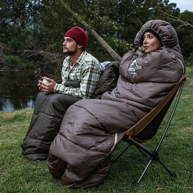 Спальник с капюшоном U350 NH20MSD07 Naturehike 6927595767221-R, (1°C), правый, коричневый