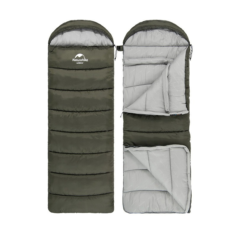 Спальник с капюшоном U350 NH20MSD07 Naturehike 6927595767221-R, (1°C), правый, коричневый