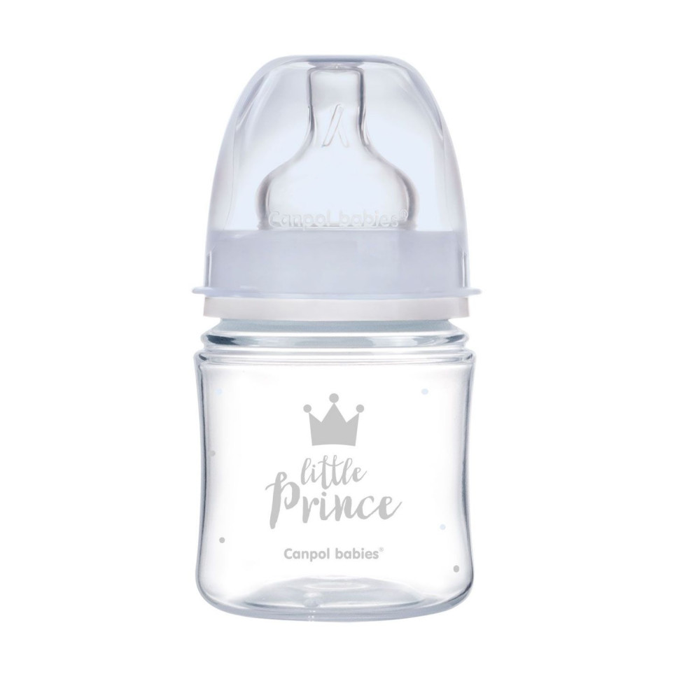Бутылочка антиколиковая с широким отверстием Royal baby Canpol babies 35/233_blu 120 мл