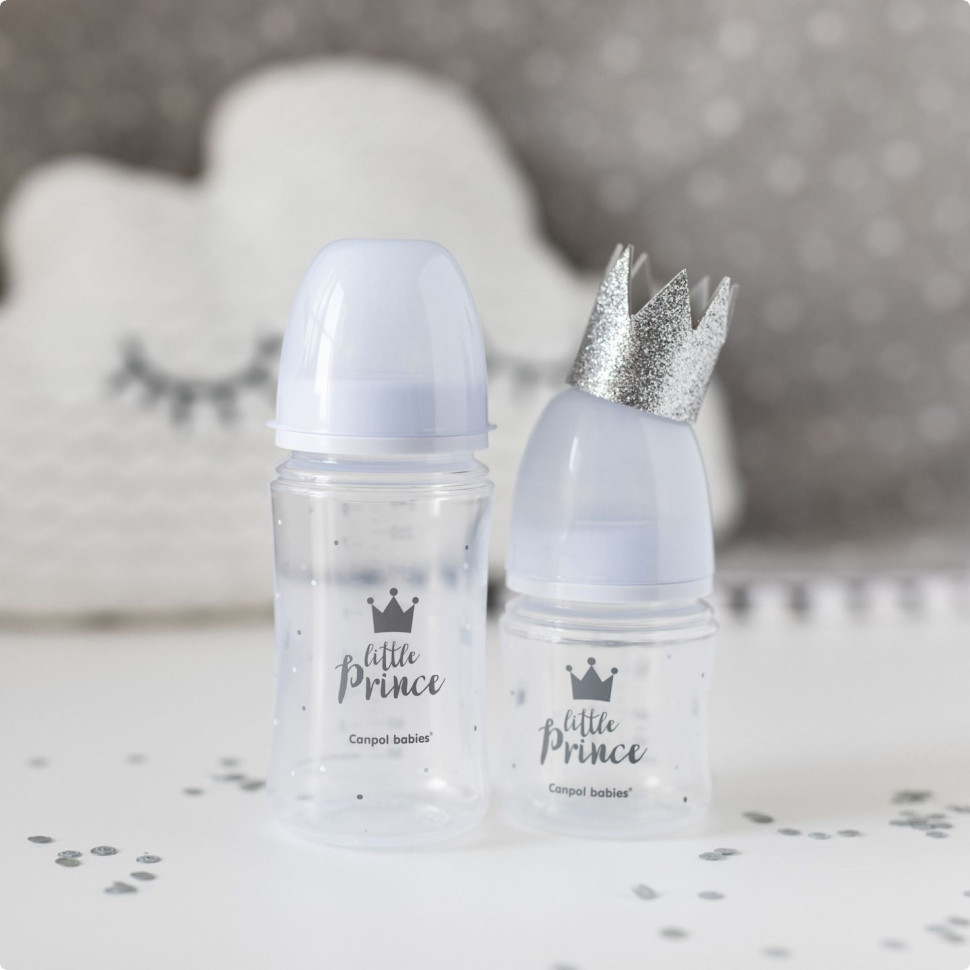 Бутылочка антиколиковая с широким отверстием Royal baby Canpol babies 35/233_blu 120 мл