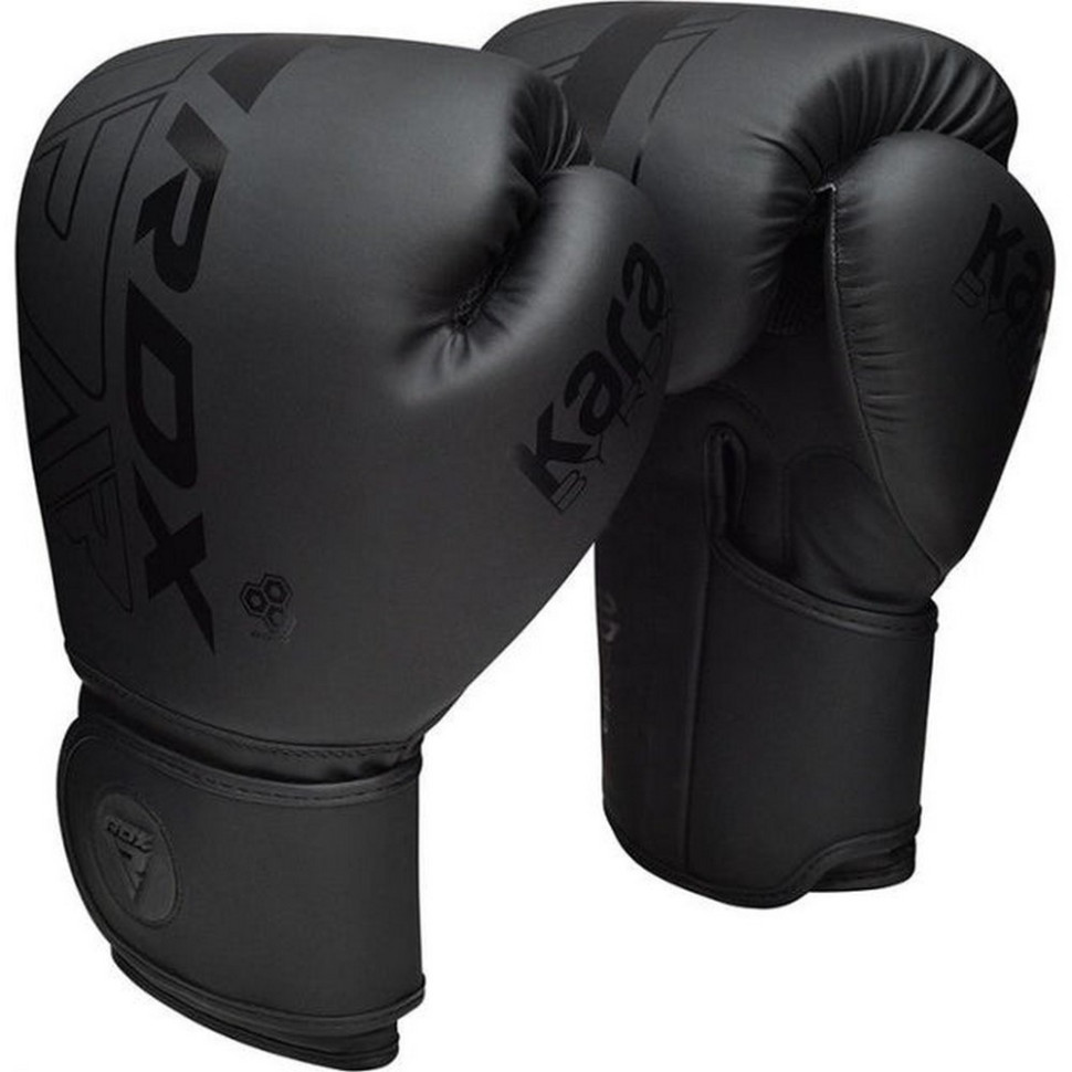 Боксерські рукавиці F6 Kara Matte RDX Inc Limited BGR-F6MB-10OZ, Black 10 унцій (капа в комплекті)