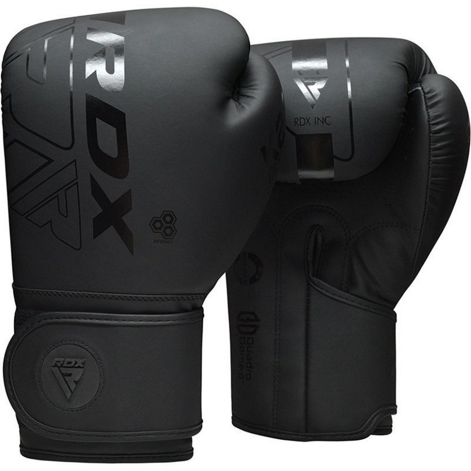 Боксерські рукавиці F6 Kara Matte RDX Inc Limited BGR-F6MB-10OZ, Black 10 унцій (капа в комплекті)