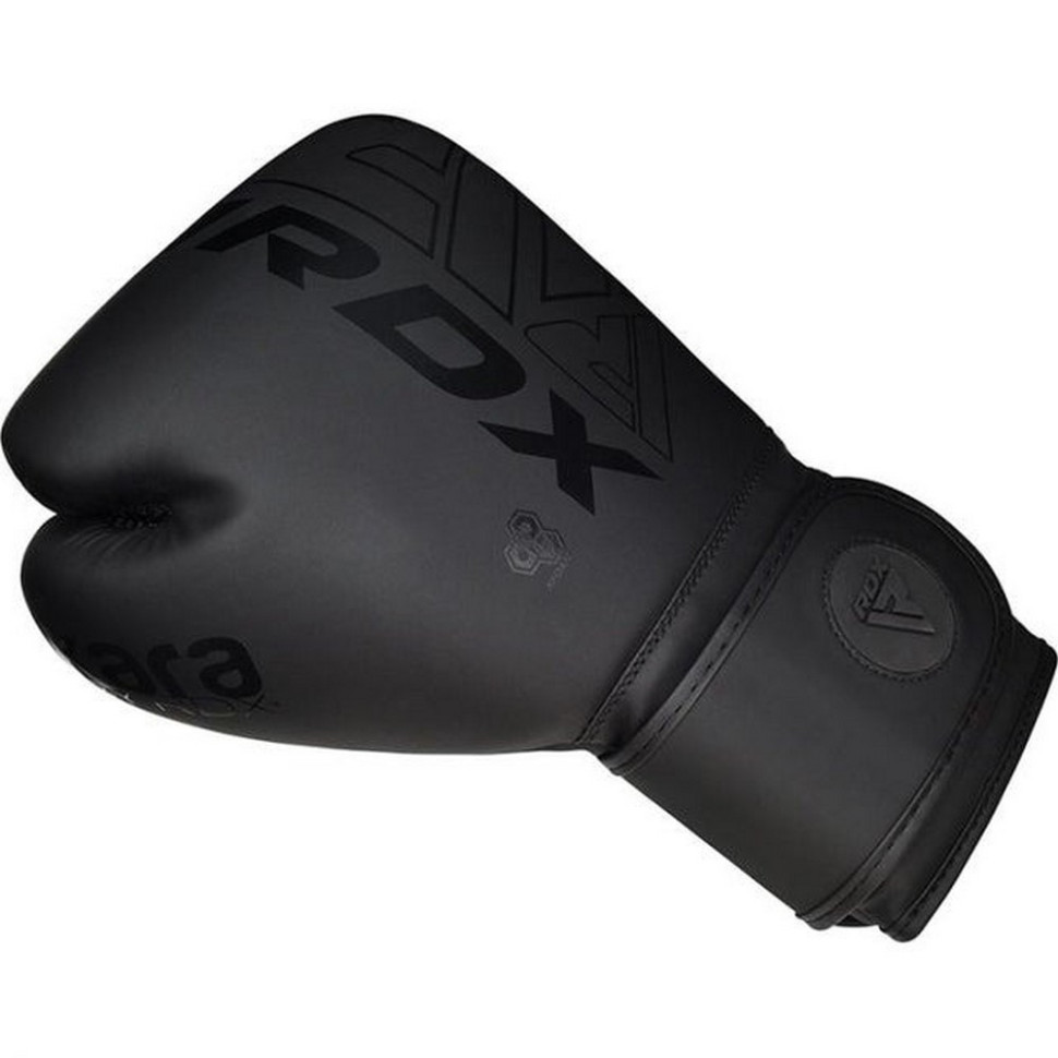 Боксерські рукавиці F6 Kara Matte RDX Inc Limited BGR-F6MB-10OZ, Black 10 унцій (капа в комплекті)