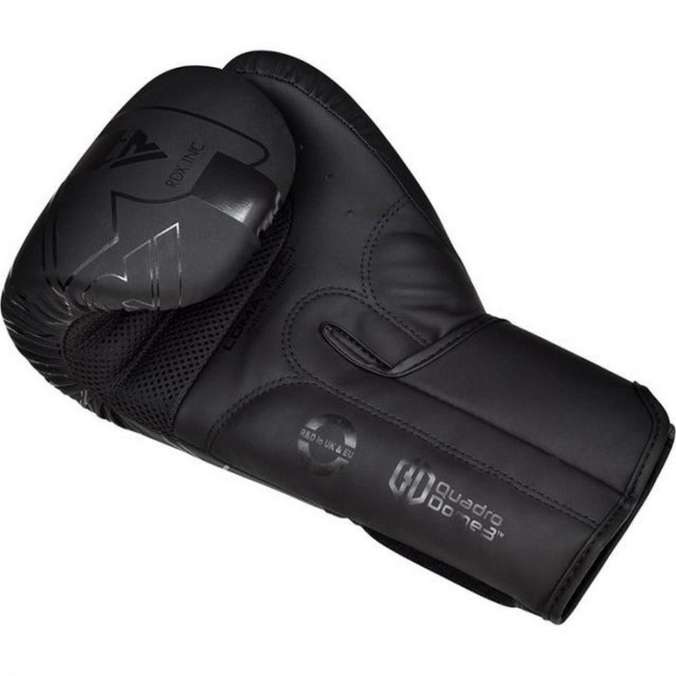 Боксерські рукавиці F6 Kara Matte RDX Inc Limited BGR-F6MB-10OZ, Black 10 унцій (капа в комплекті)